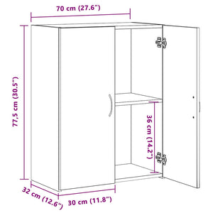 Kontorsskåp Artisan Ek 70 x 32 x 77.5 cm Konstruerat trä