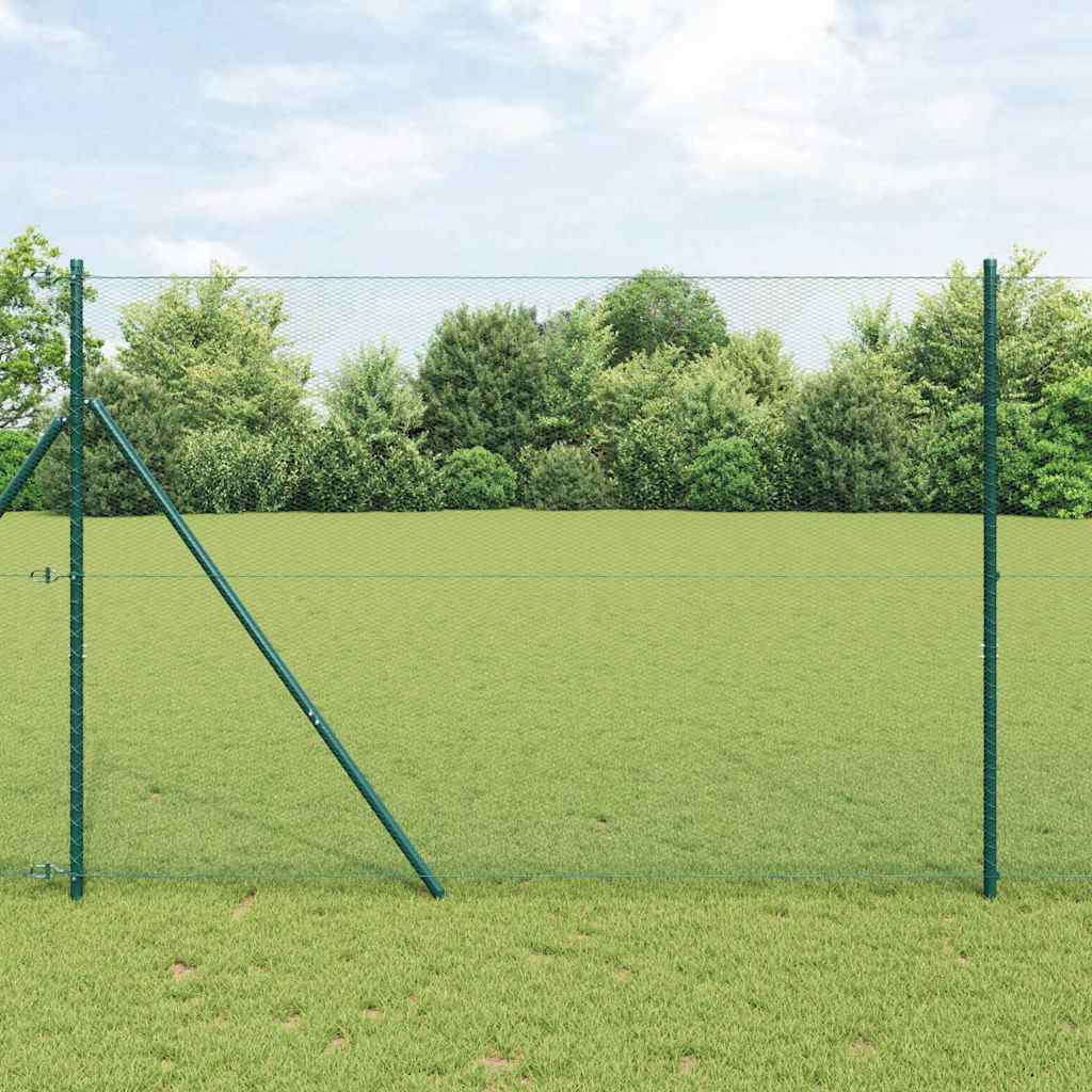 Hexagonstängsel Grön 1,6 x 10 m PVC