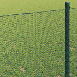 Hexagonstängsel Grön 1 x 100 m PVC