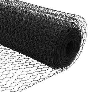 Hexagonstängsel Grå 0,4 x 10 m PVC