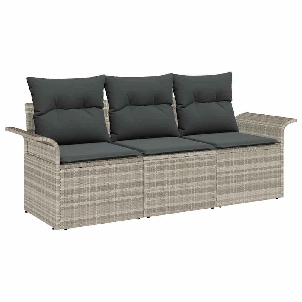 Soffset med kudde 3 pcs Grå konstrotting