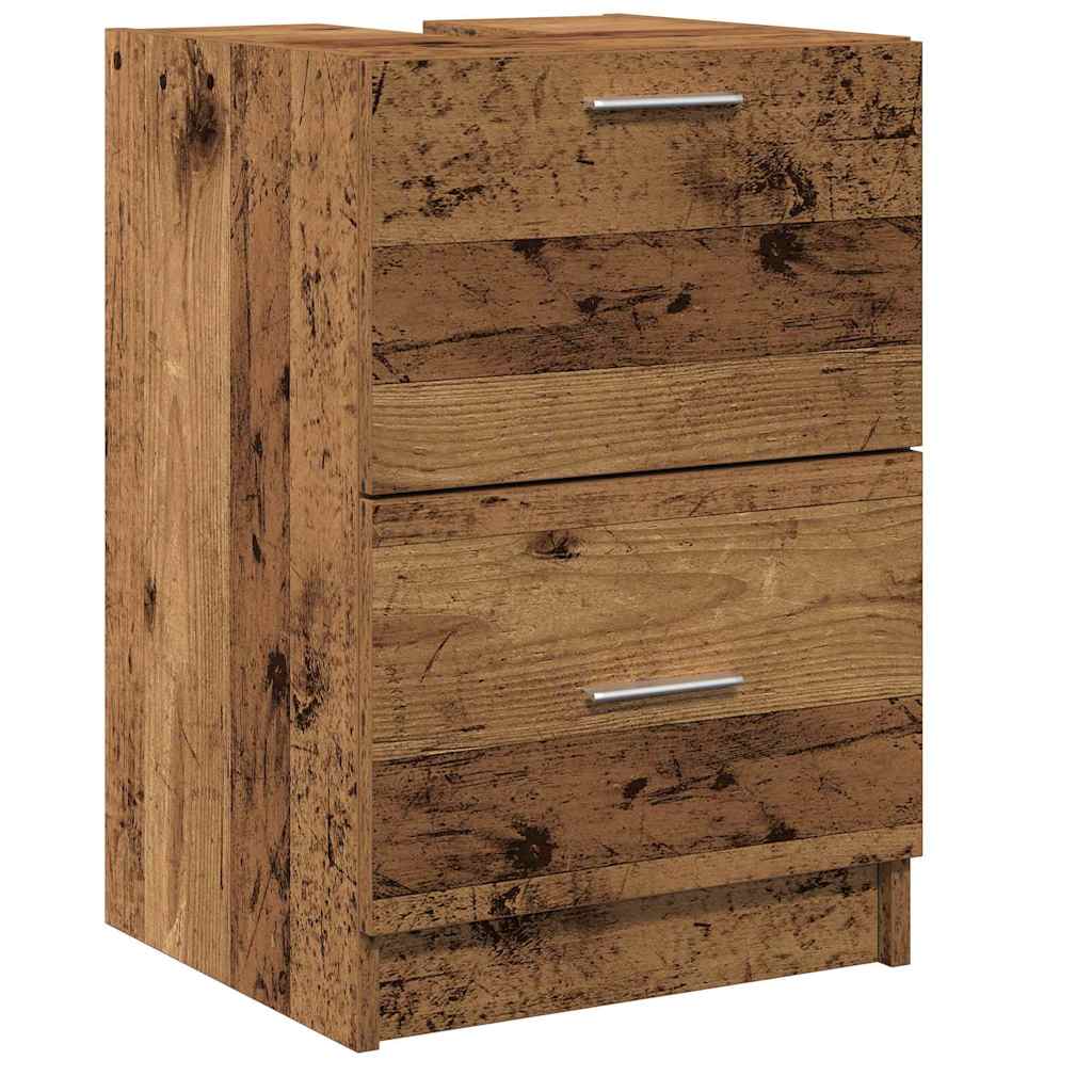 Badrumsskåp Gammalt trä 40 x 37 x 59 cm Konstruerat trä