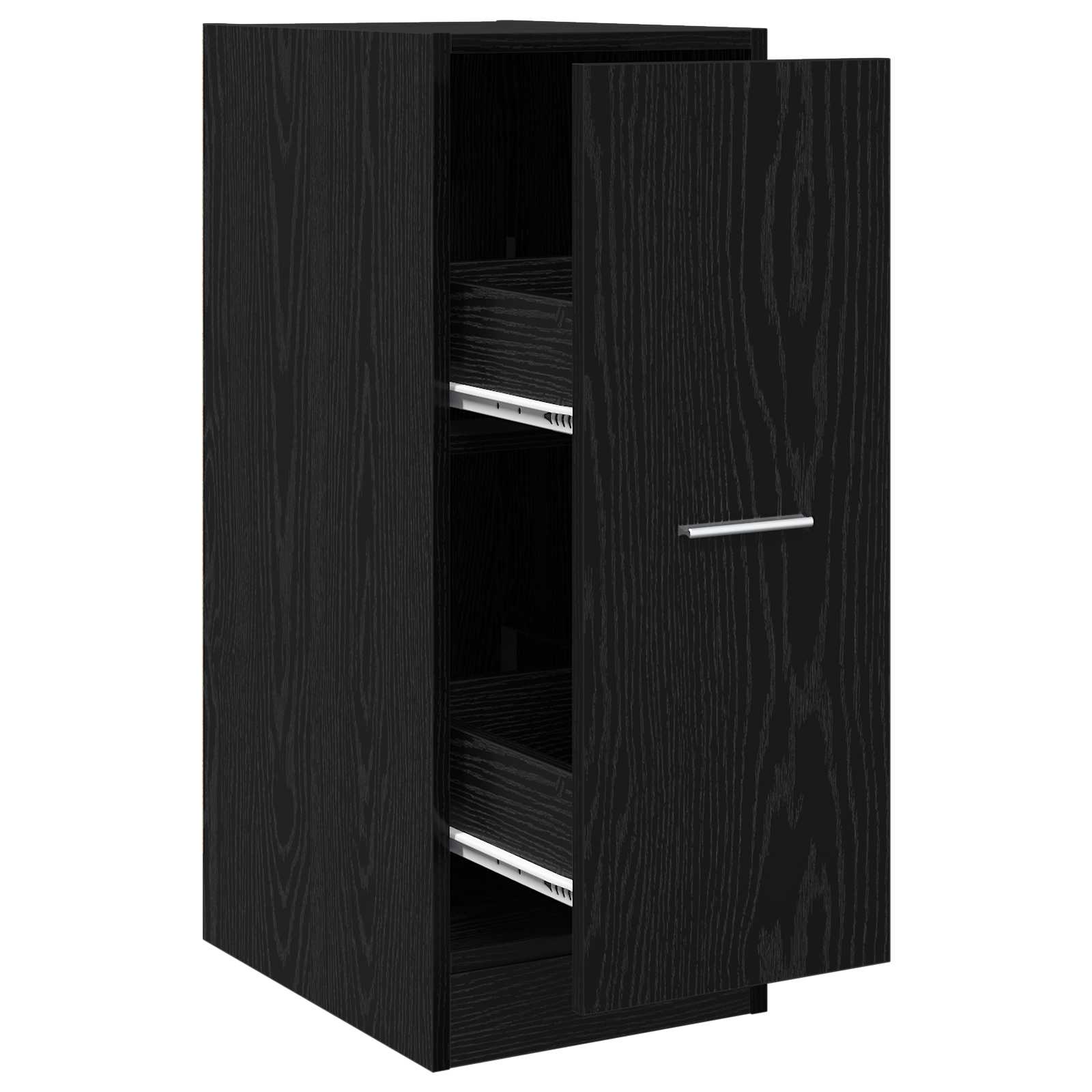 Apoteksskåp Svart ek 30 x 41 x 77,5 cm Konstruerat trä