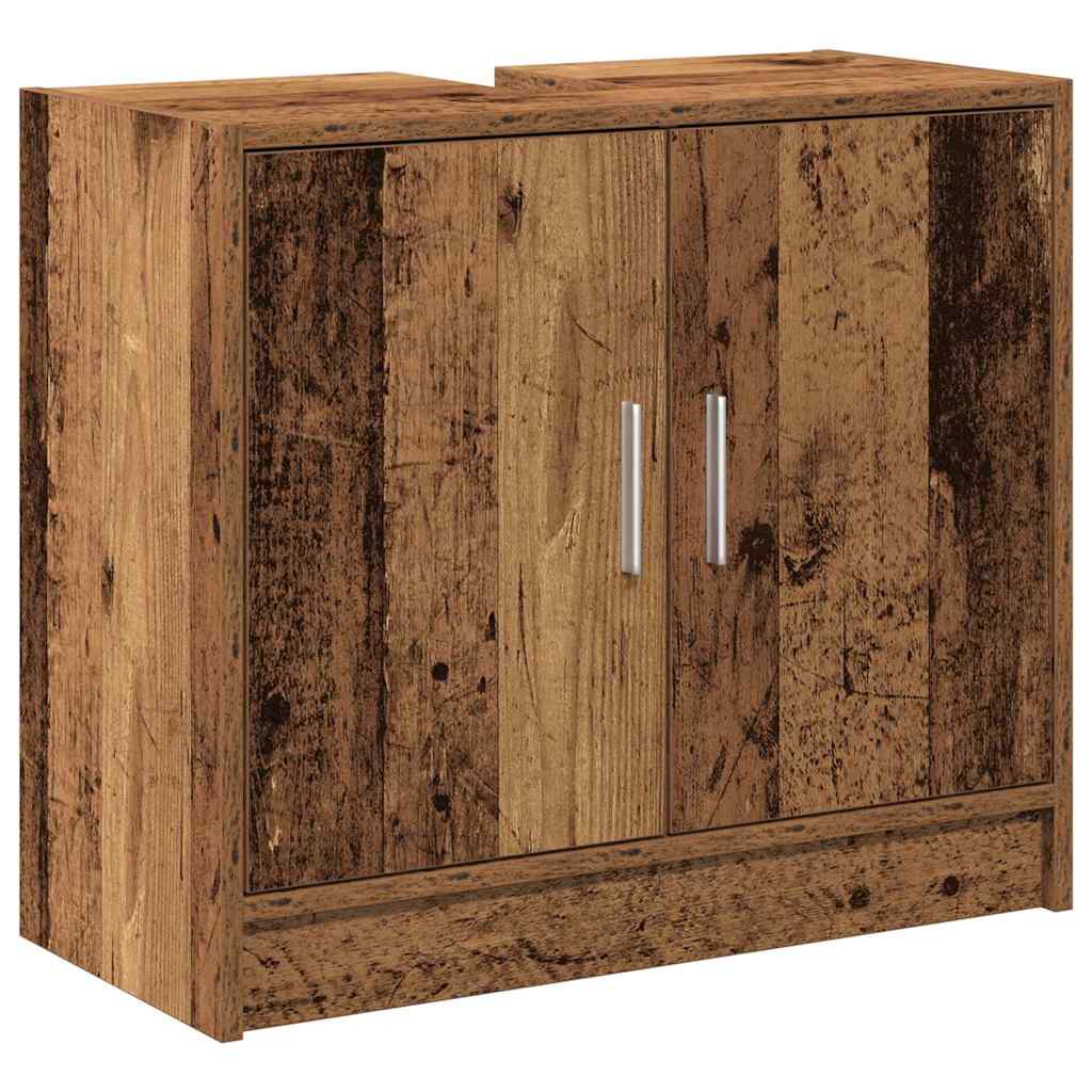 Badrumsskåp Gammalt trä 63 x 29 x 55 cm Konstruerat trä