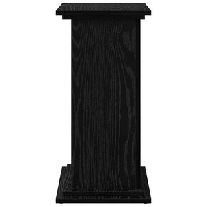 Displayställ med dörr Svart Ek 31 x 30 x 60 cm Konstruerat trä