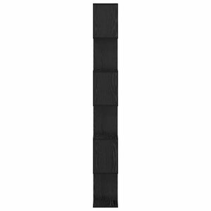 Bokskåp Svart Ek 70 x 24 x 193,5 cm Konstruerat trä