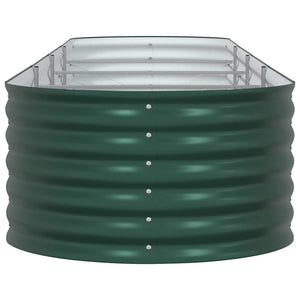 Upphöjd odlingslåda Grön 400 x 80 x 44 cm Stål