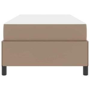 Sängram med madrass Cappuccino 80 x 200 cm tyg