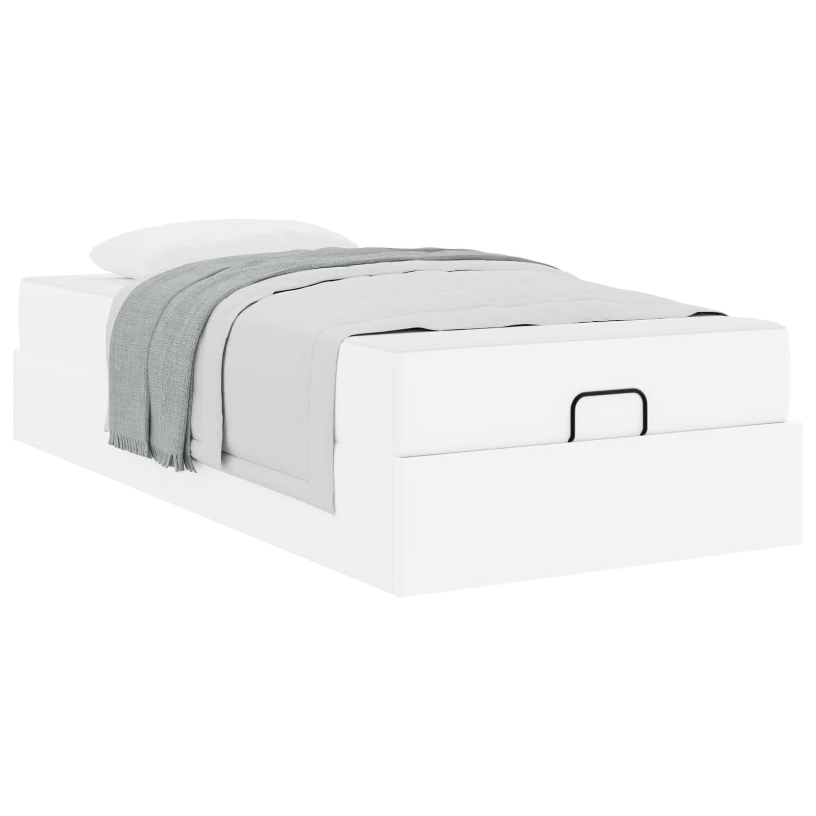 Sängram med madrass Övrigt 2 pcs Vit PVC