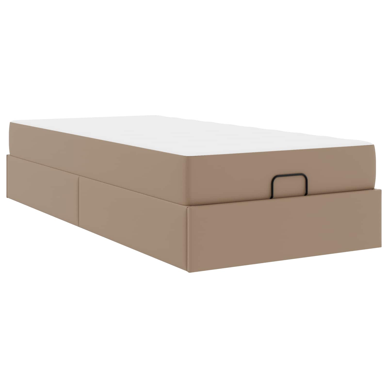 Sängram med madrass Övrigt 2 pcs Tan PVC