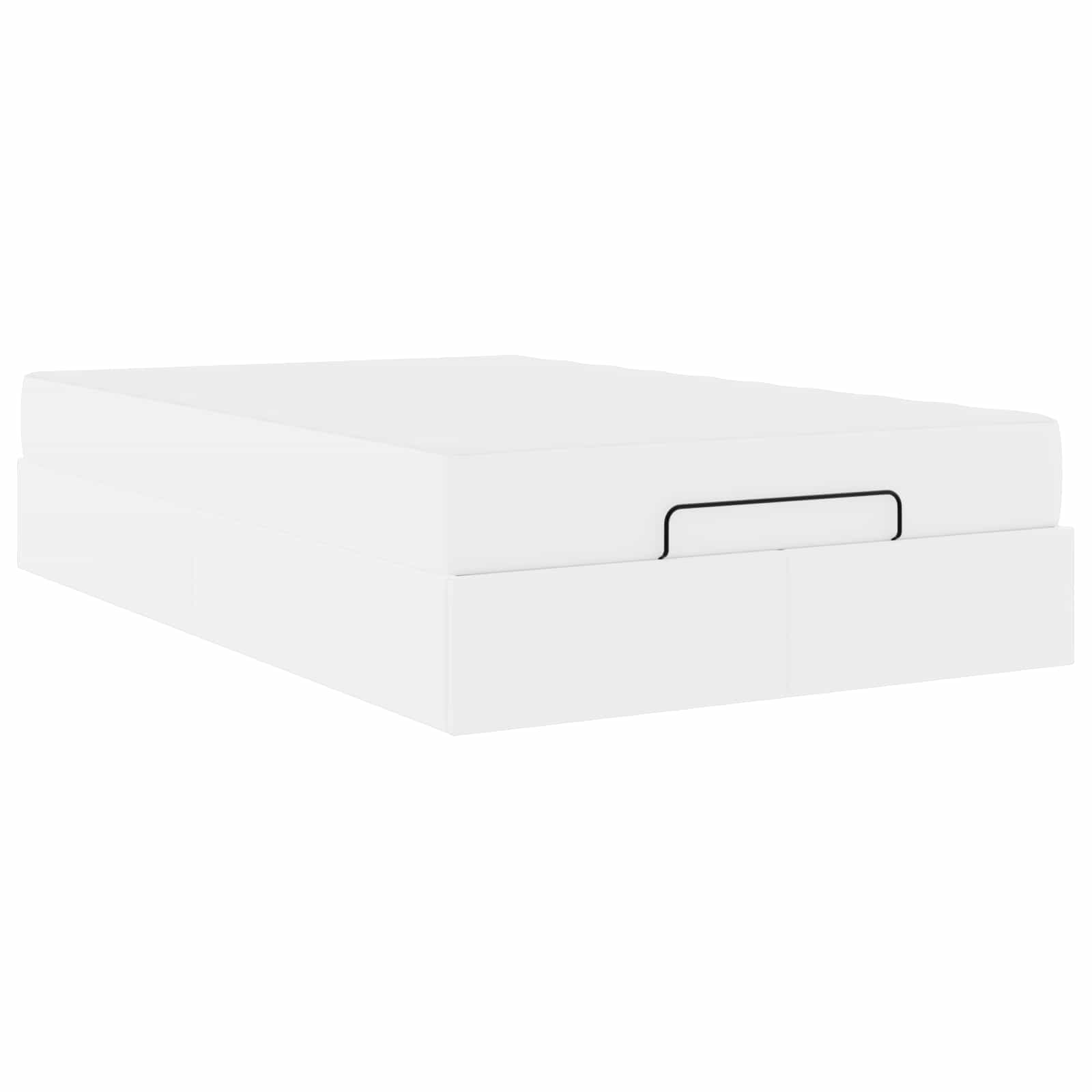 Sängram med madrass Övrigt 2 pcs Vit PVC