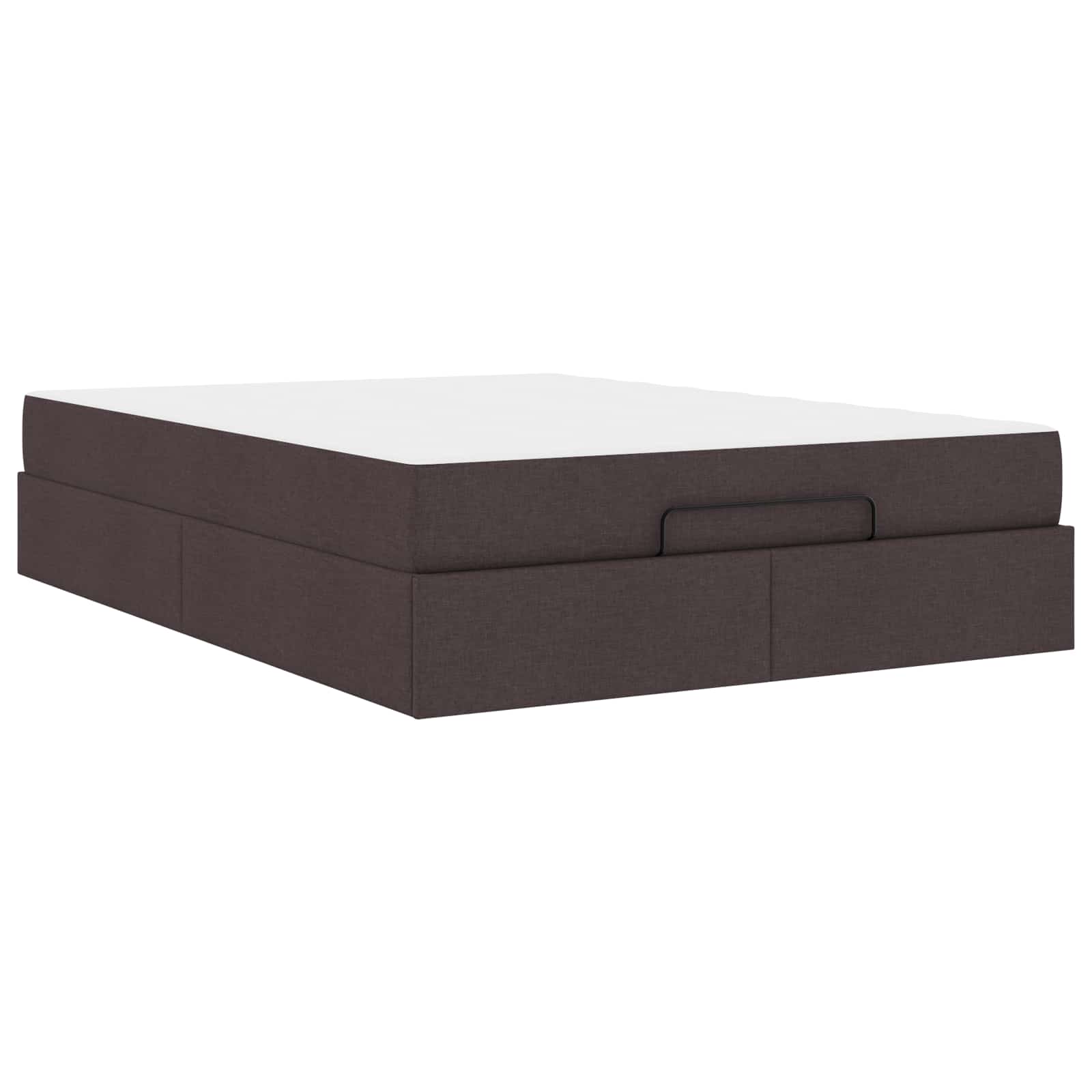 Sängram med madrass 2 pcs Tan tyg