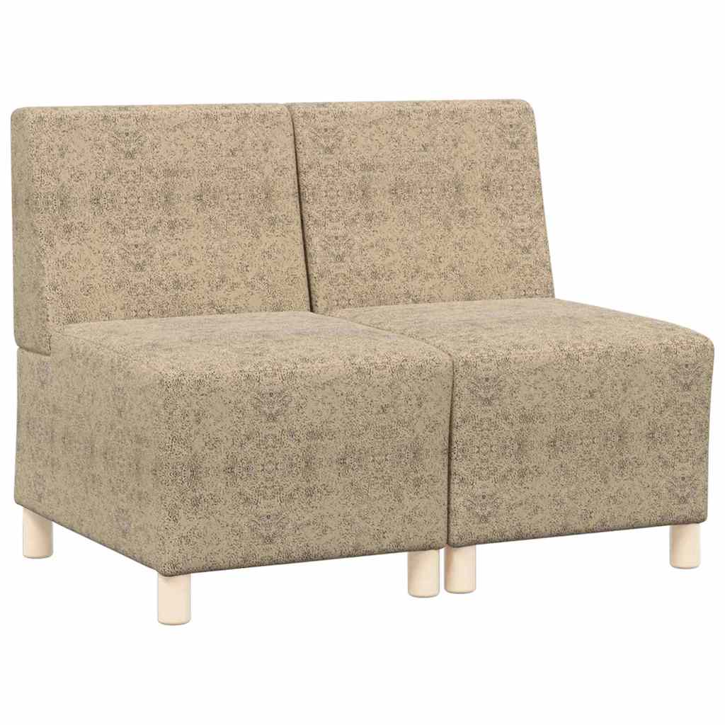 Modulsofa utan armstöd 2 pcs Ljusgrå 55 x 74 x 82 cm