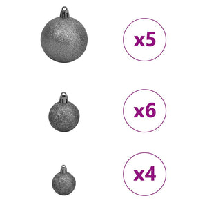 Konstgjord julgran med 150 LED-lampor Grön 150 cm PE och PVC