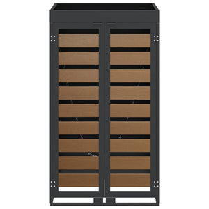 Sopsäckslagring med planteringstak för 240L behållare Antracit