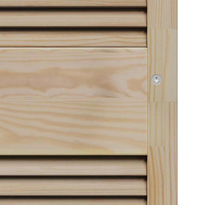 Skåpdörr med dörr Naturfärg 140.5 x 2 x 59.5 cm Massiv furu