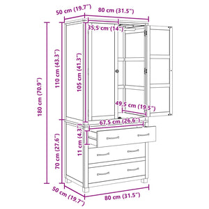 Förvaringsmöbelset med låda med lagring Brun Konstruerat trä