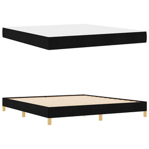 Bäddfjäder Svart 180 x 200 cm tyg