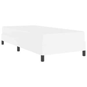 Sängram med madrass Ren Vit 90 x 200 cm tyg