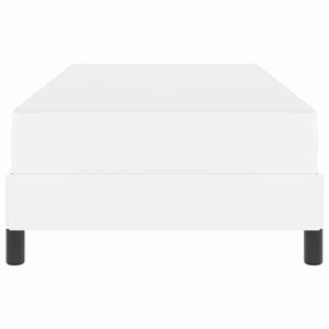 Sängram med madrass Ren Vit 90 x 200 cm tyg