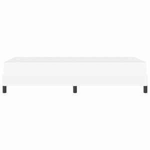 Sängram med madrass Ren Vit 90 x 200 cm tyg