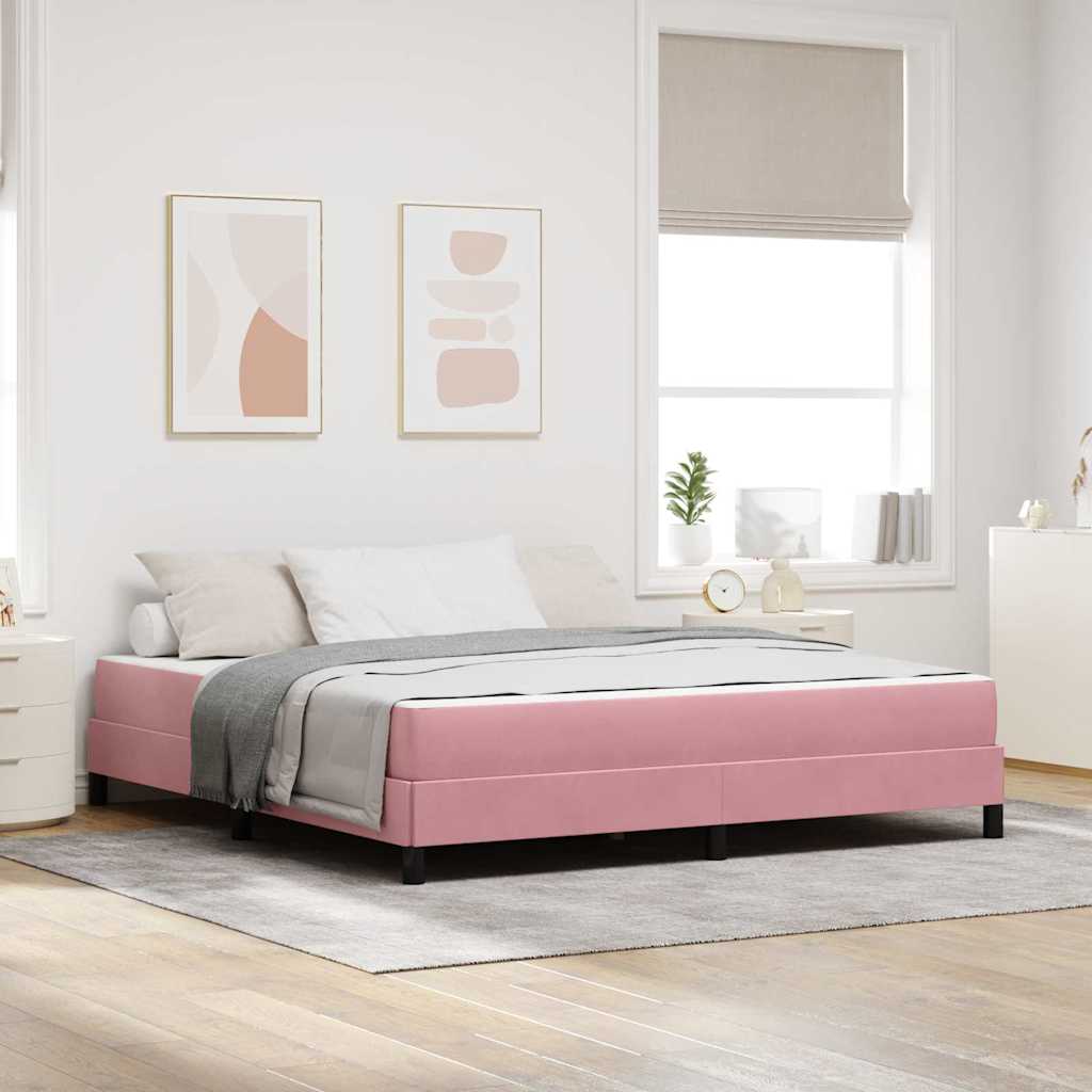 Bäddfjäder med madrass Rosa 180 x 200 cm tyg