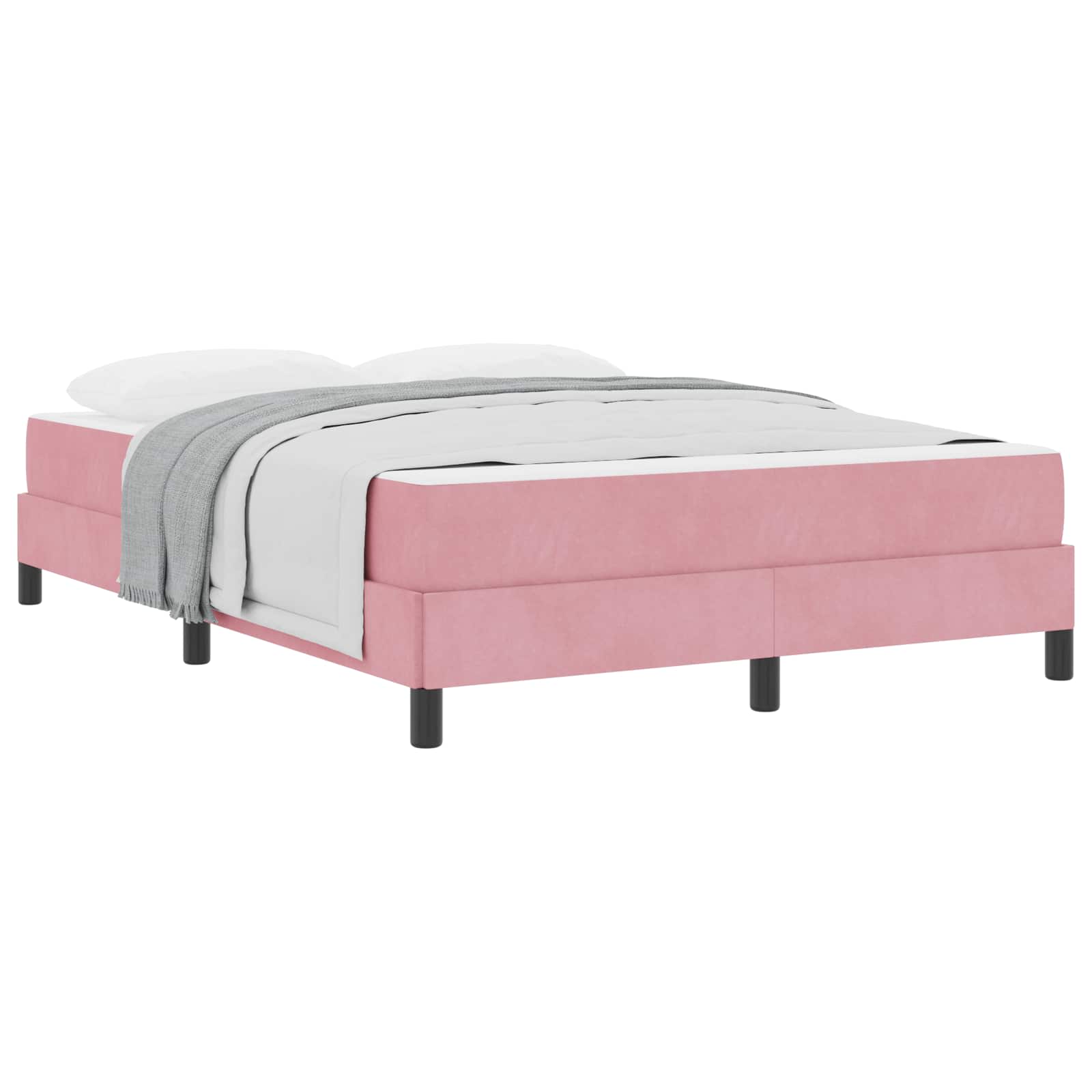 Bäddfjäder med madrass Rosa 160 x 220 cm tyg