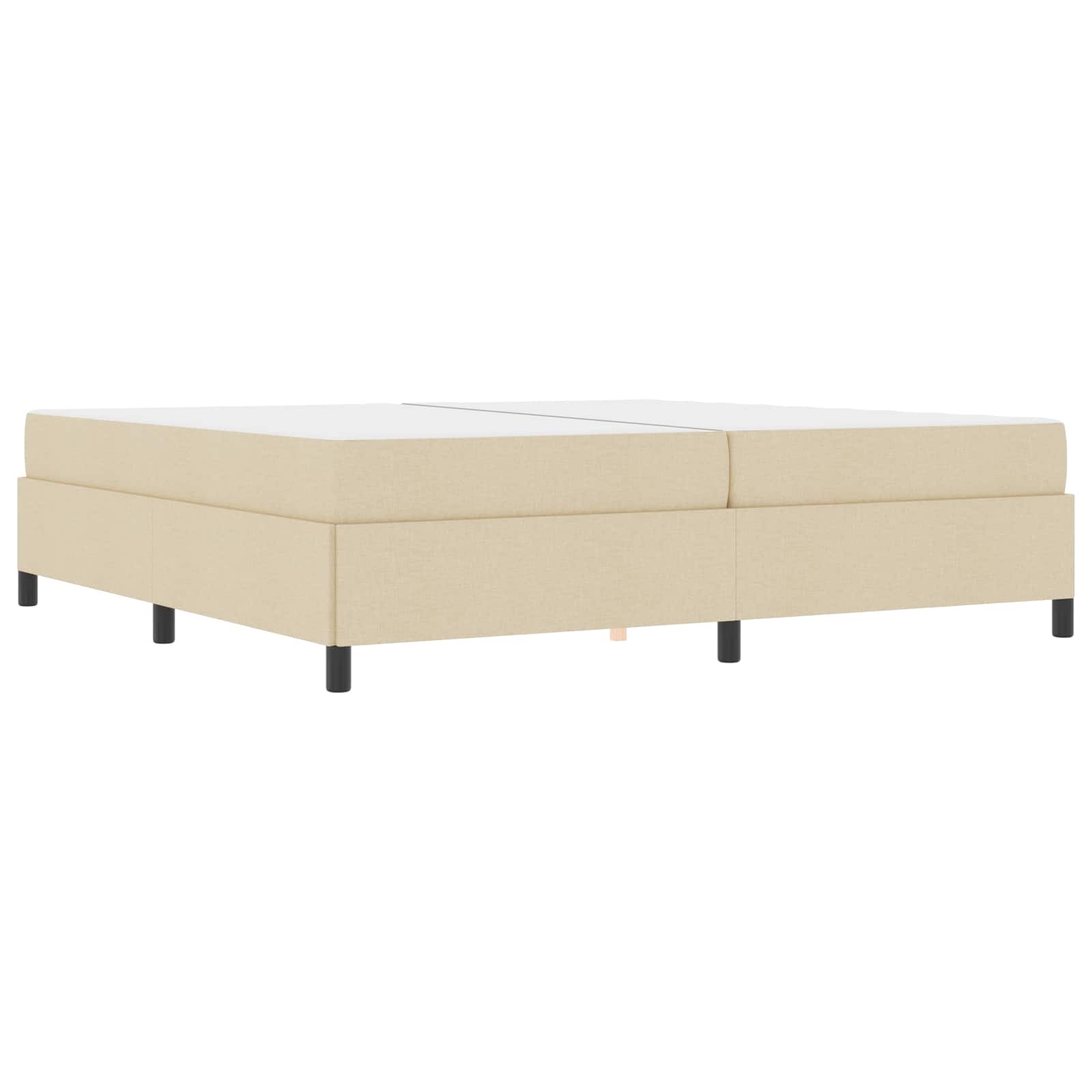 Bäddfjäder med madrass Kräm 200 x 200 cm tyg
