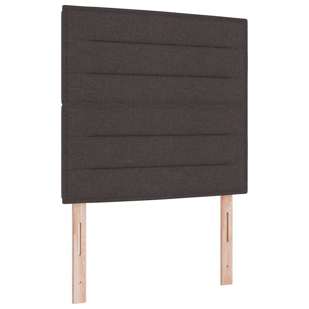 Bäddfjäder med madrass med led Mörkbrun 100 x 200 cm tyg