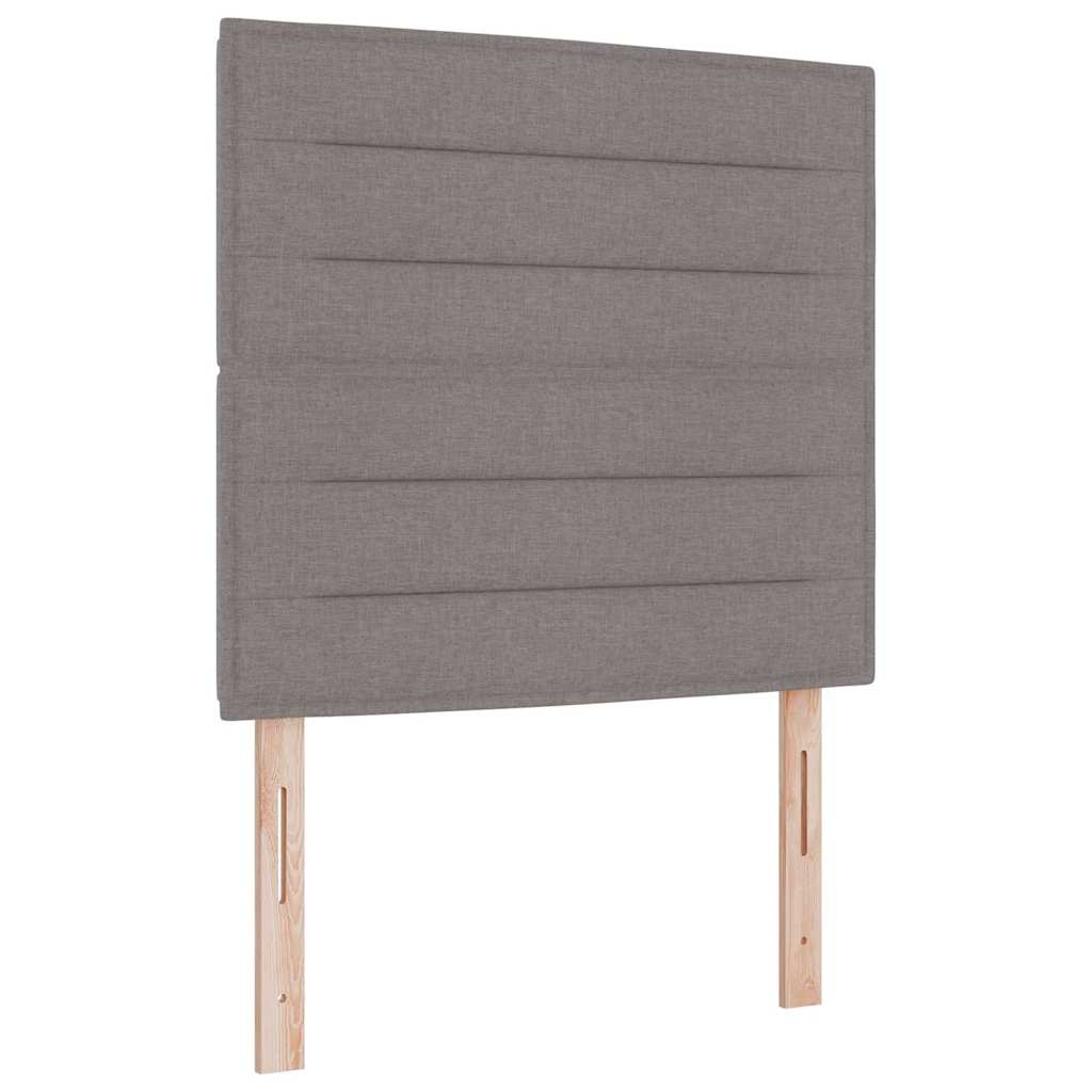 Bäddfjäder med madrass med led Taupe 100 x 200 cm tyg