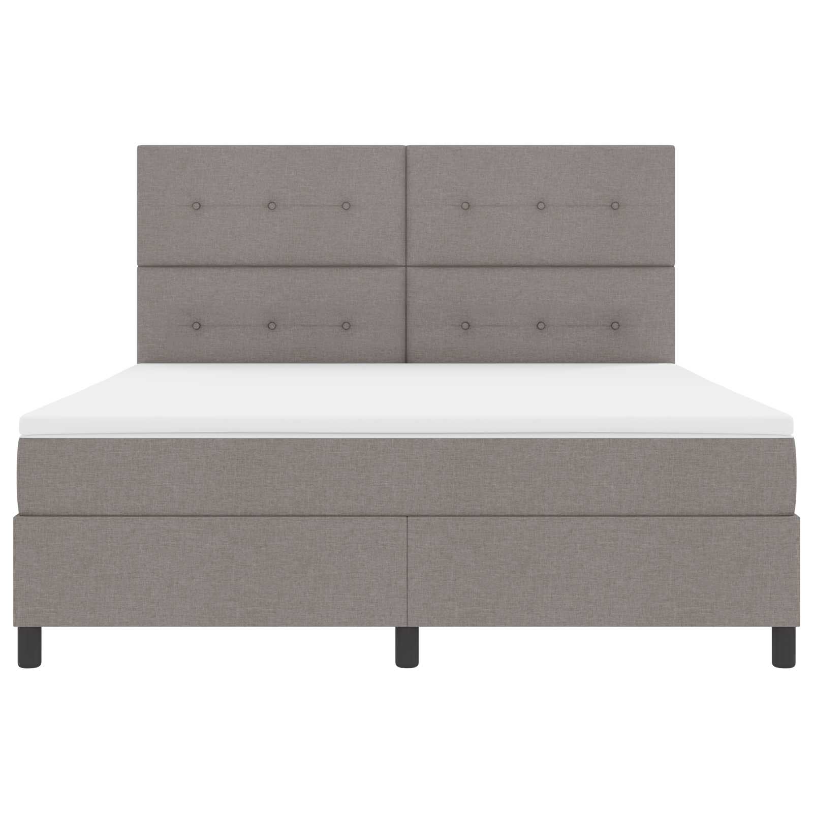 Bäddfjäder med LED-ljusslingor Taupe 180 x 200 cm tyg