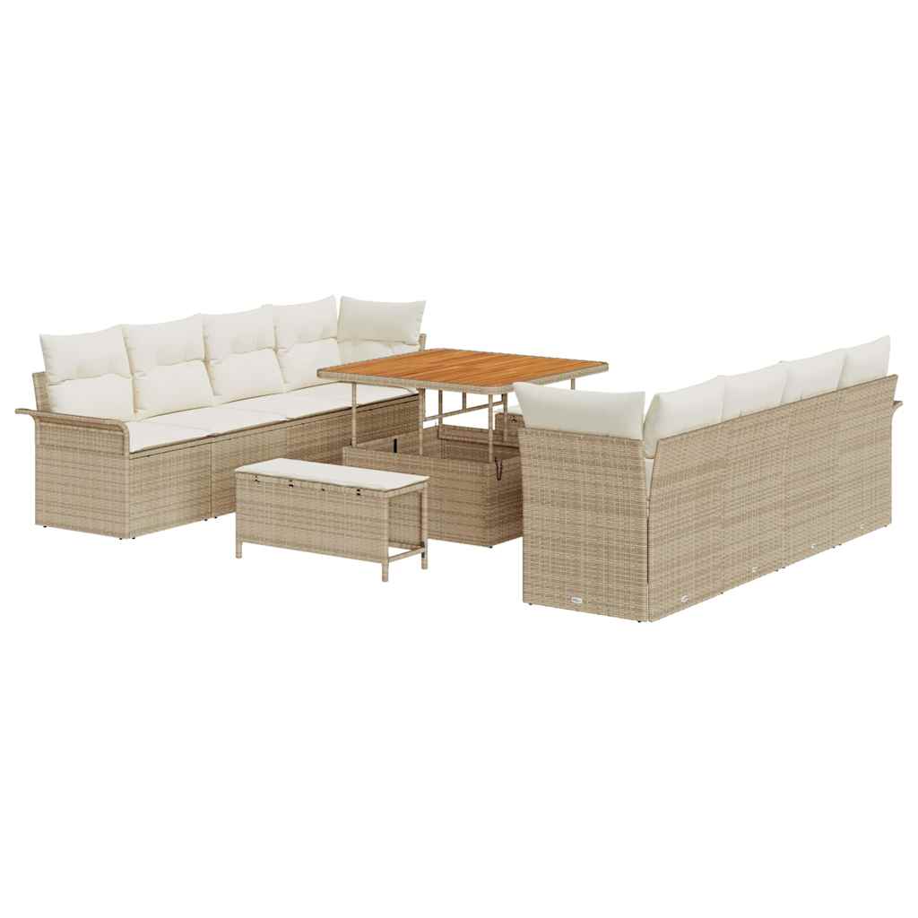Trädgårdsoffset Beige och gräddfärgad 100 x 100 x 71 cm