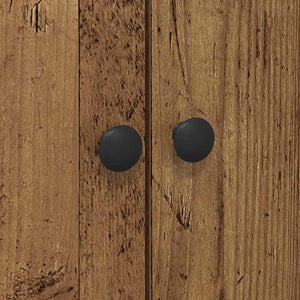 Köksbuffé med hylla med dörr 2 pcs Gammalt trä 60 x 50 x 180 cm