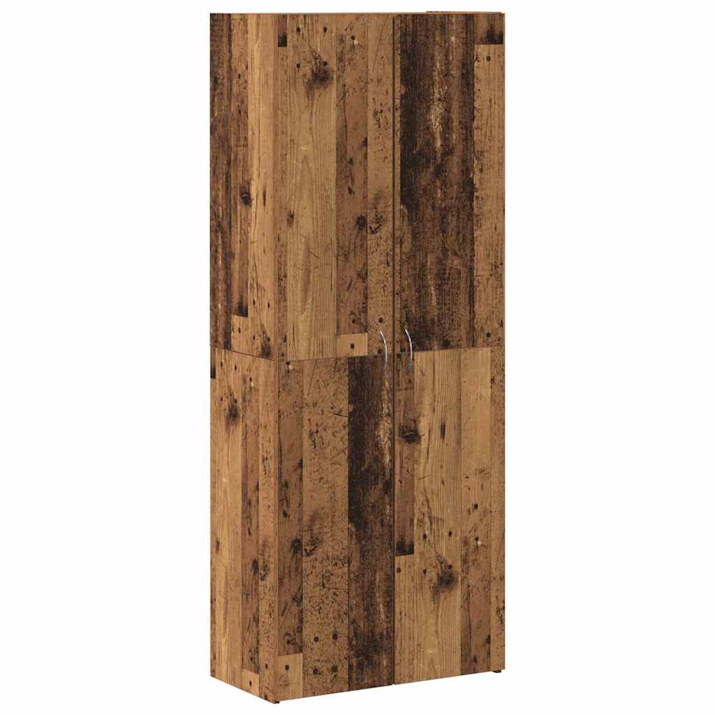 Kontorsskåp Gammalt trä 60 x 32 x 152,5 cm Konstruerat trä