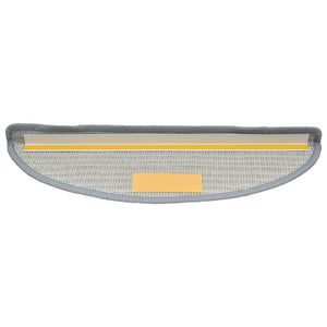 Trappmattor 30 st 56x17x3 cm grå halvrunda