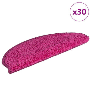 Trappmattor 30 st 65x21x4 cm rosa halvrunda stora