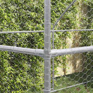 Hönshus Silver 600 x 200 x 198.5 cm Galvaniserat stål