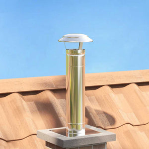 Regnskydd skorsten Silver 20 x 20 x 18 cm Rostfritt stål