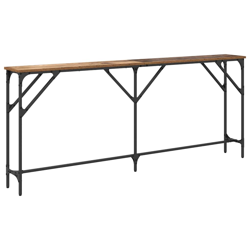 Konsolbord Gammalt trä 180 x 23 x 75 cm