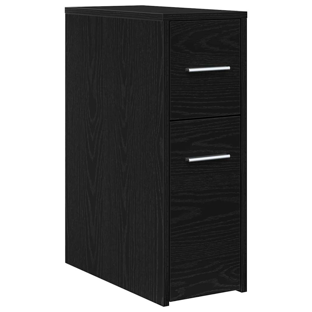Badrumsmöbelset 22 x 44 x 61,5 cm Konstruerat trä Svart Ek