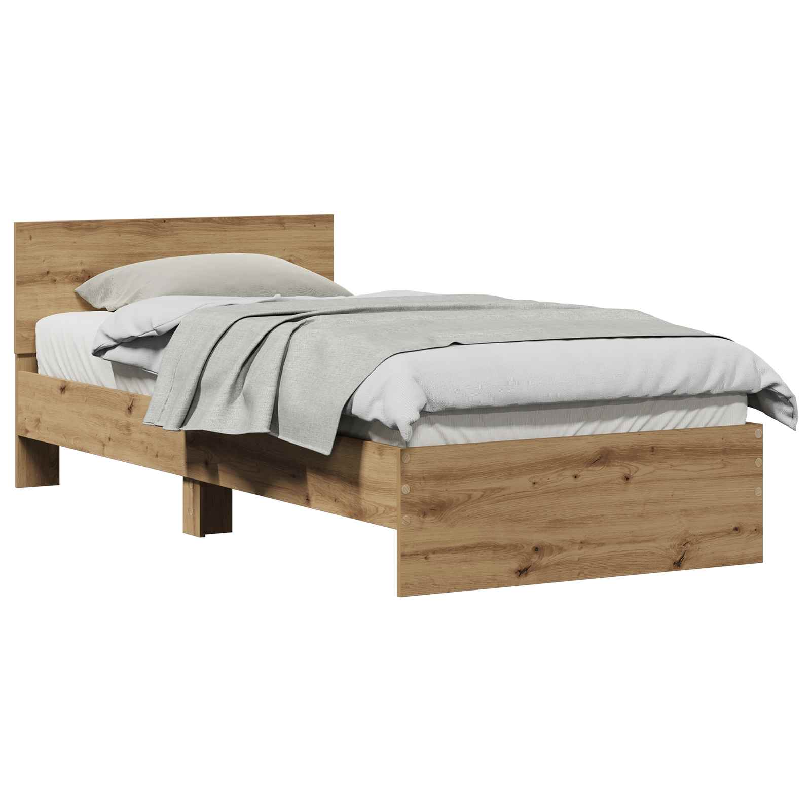 Sängram Väggmonterad Artisan Ek 90 x 200 cm Konstruerat trä