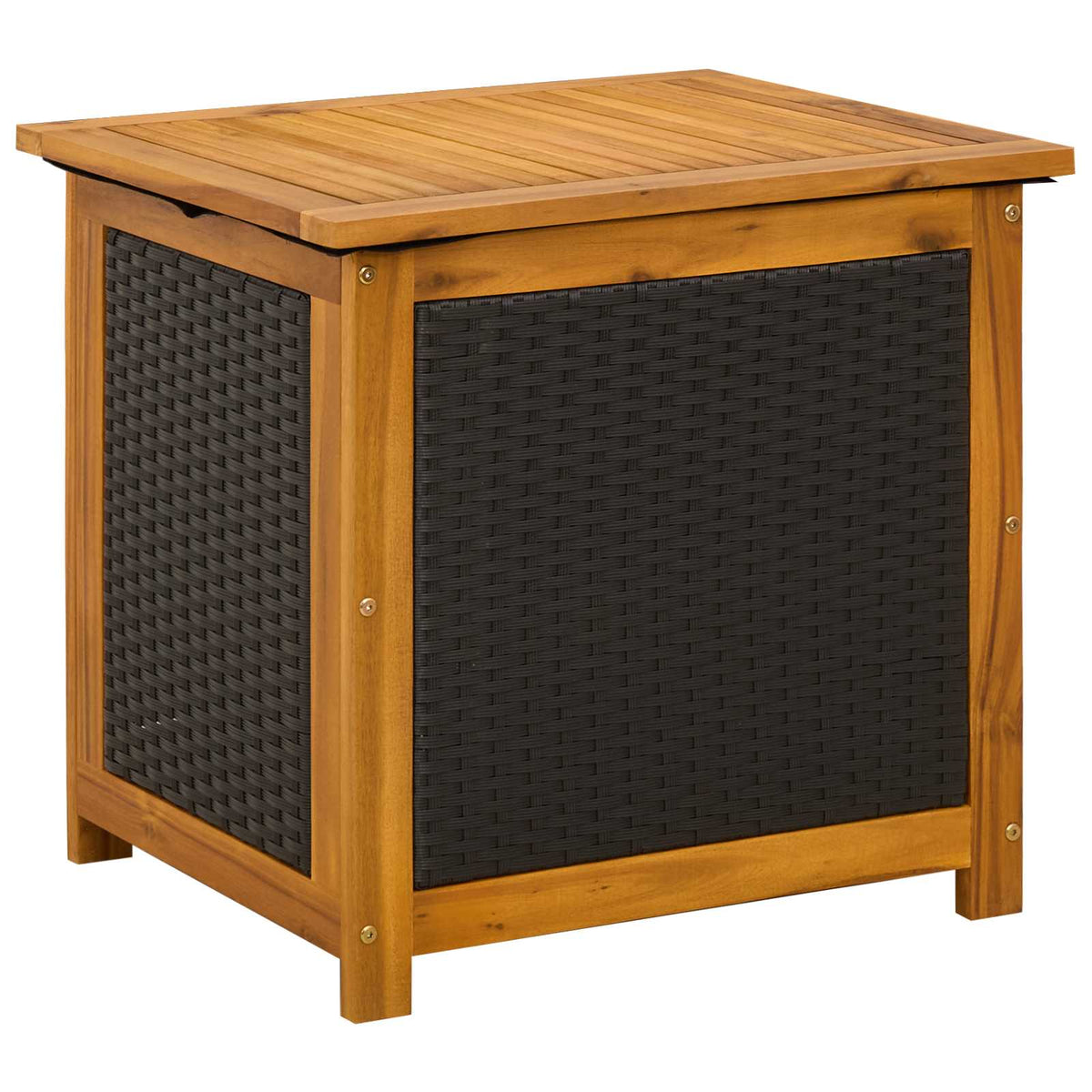 Trädgårdsförvaringslåda 88 L Massivt Akaciaträ 60 x 50 x 56 cm