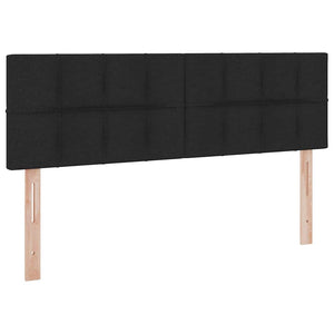 Förvaringssäng med madrass Svart 140 x 190 cm Konstruerat trä