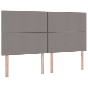 Förvaringssäng med madrass Taupe 160 x 200 cm Polyester