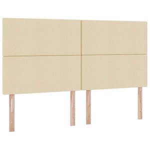 Förvaringssäng med LED med madrass Kräm 160 x 200 cm Polyester