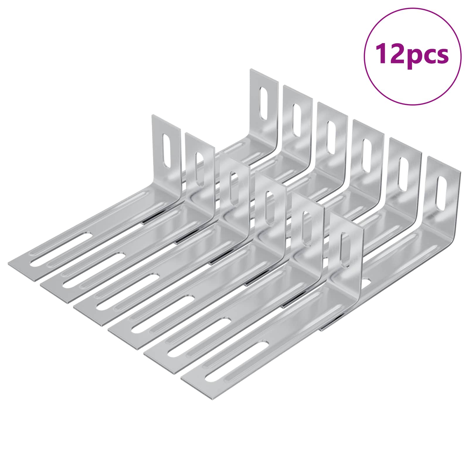 Anti-tipp fäste 12 Silver 74,5 x 15 x 32 mm Järn