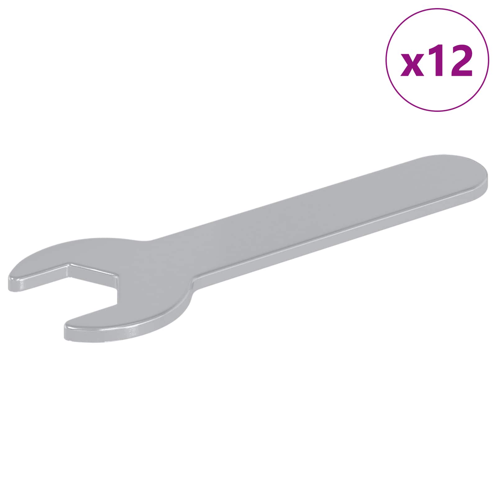 Blocknyckel 12 pcs Silver 13 mm Järn