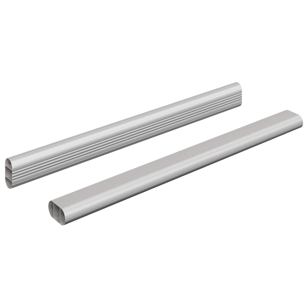 Klädstång 2 st Silver 316 x 15 x 29 mm Aluminiumlegering