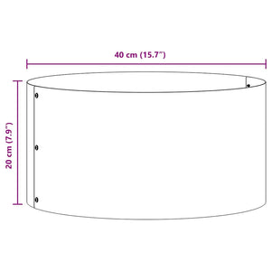 Trädgårdsplanterare 5 pcs Svart 40 x 40 x 20 cm Kallvalsat stål