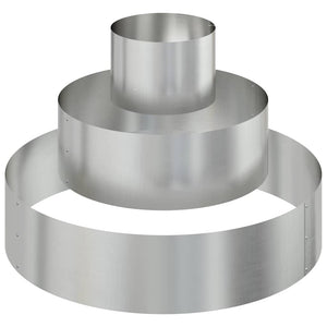 Trädgårdsplanterare Silver 90 x 90 x 20 cm Galvaniserat Stål